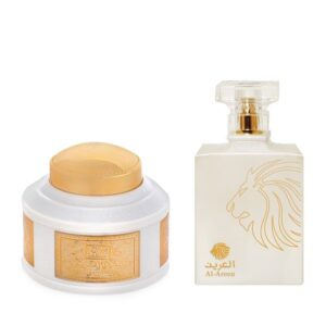 كولكشن العرين الابيض عطر 100 مل + 50 جرام بخور